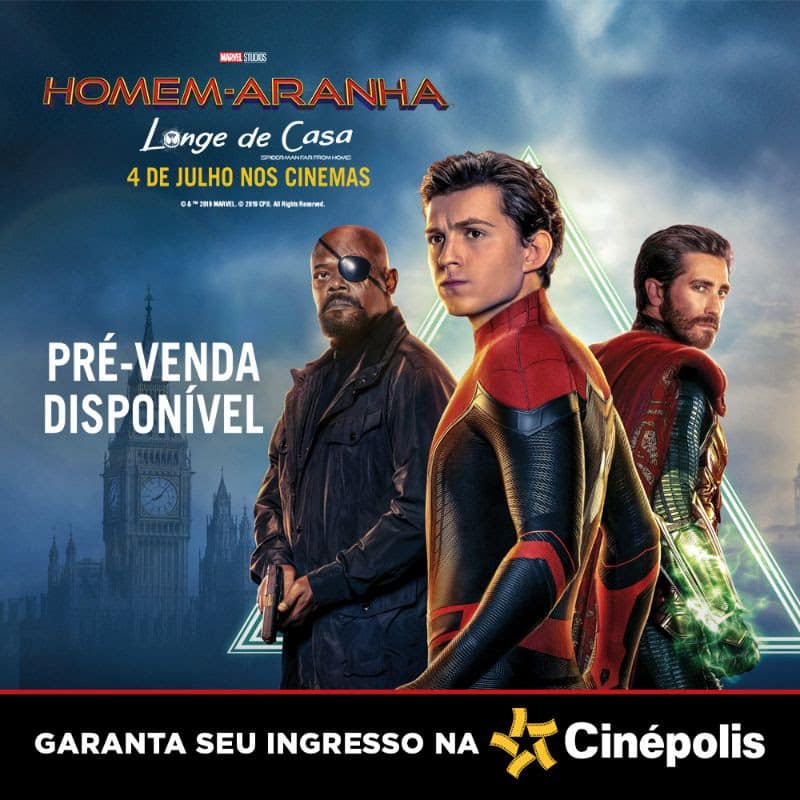 Cinépolis inicia pré-venda de "Homem-Aranha: Longe de Casa"