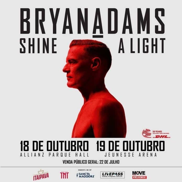 Bryan Adam em turnê mundial 