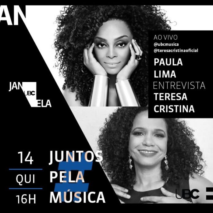 Paula Lima e Teresa Cristina fazem live em apoio à campanha Juntos Pela Música