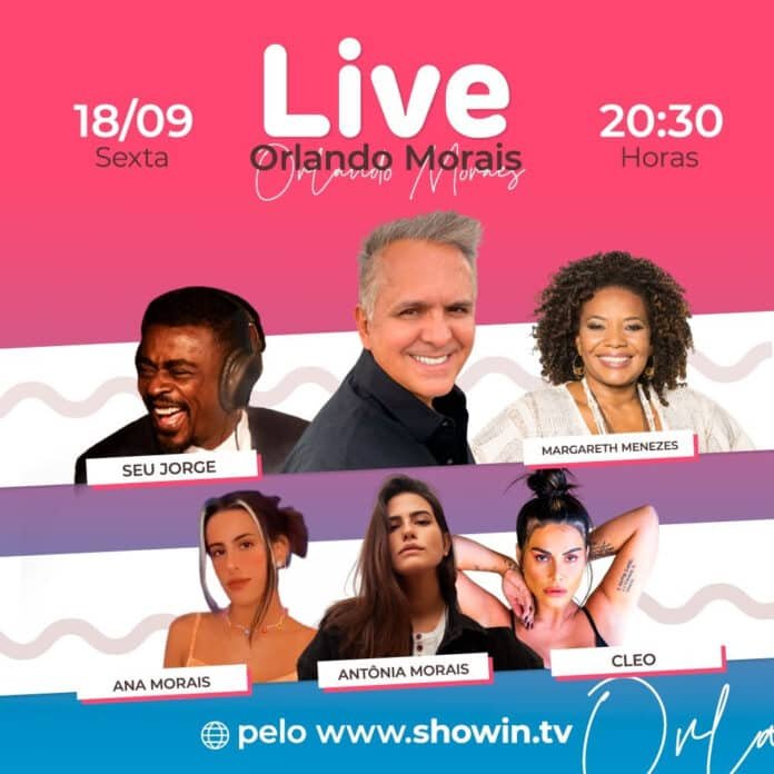 Orlando Morais lança a plataforma de transmissões ao vivo ShowIn com live repleta de convidados