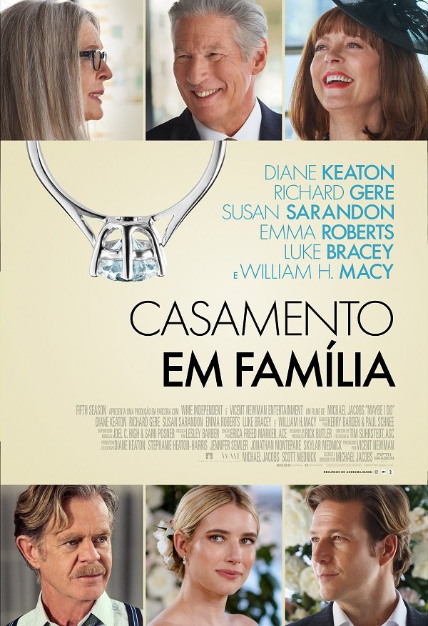 Casamento em Família | Estreia 23 de fevereiro

👉 uma comédia romântica que conta com elenco de peso, estrelado por Richard Gere, Diane Keaton e Emma Roberts.

 