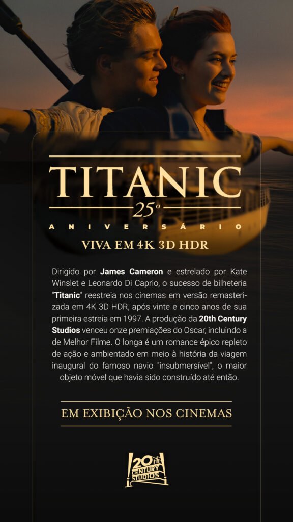 Titanic reestreia hoje durante a Semana do Cinema