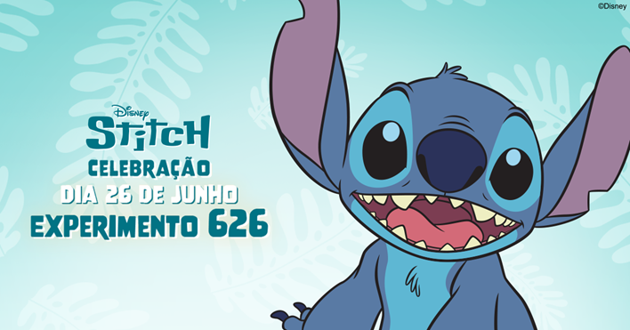 26 de junho, comemora-se o Dia do Stitch – o alienígena mais famoso da Disney!