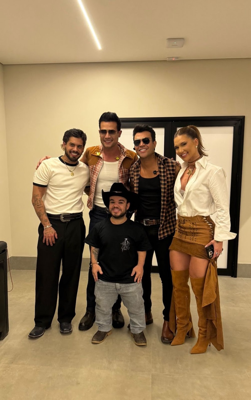 “Os Cara do Arrocha”, agitam festa de 1 ano do filho de Zé Felipe e Virgínia em Goiânia