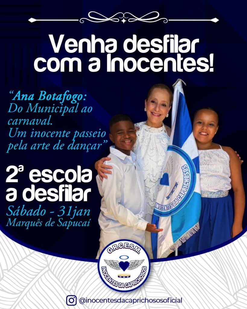 Ana Botafogo Brilha Inocentes da Caprichosos Anuncia Homenagem no Carnaval 2026